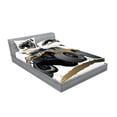 thumbnail image 2 of Ambesonne Cartoon Fitted Sheet & Pillow Sham Set, Off Road Savannah Truck, Full, Brown and Grey, 2 of 2