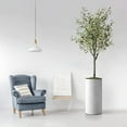 thumbnail image 2 of Artificial Tree in White Marble Effect Planter, Fake Olive Silk Tree for Indoor and Outdoor Home Decoration - 68" Overall Tall (Plant Pot Plus Tree), 2 of 6