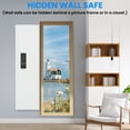 thumbnail image 3 of New 53" Fingerprint Touch Panel In-Wall Safe,Hidden Wall Gun Safe for Rifles with Adjustable Shelves,Assembled Storage Multifunctional Wall Safe for Firearm and Valuables (White-Fingerprint), 3 of 9