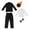 B Type Black Coat 4-Piece Set, variant on Kkkded Kids Teen Boys Formal Suits 4 Piece Fleece Slim Fit Dresswear Suit Set Boys Suits Teen Boy Tuxedo Set Suits for Boys 5-16T