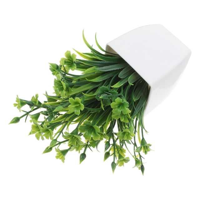 IDEANATEGRATE Planta Artificial Para Escritorio Con Maceta Color Verde Para Interior