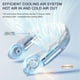 thumbnail image 2 of Portable Neck Fan Personal Wearable Air Cooler with 3 Adjustable Speeds -135% Faster Cooling, 3000mAh Battery, Ultra-Quiet, 2 of 5