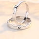 thumbnail image 4 of 2 Anillos Promesa Pareja Sol Y Luna De Plata Fina 925 Amor, 4 of 5