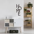 thumbnail image 5 of HELLOYOONG Metal Wall Art Decor Large Vertical Iron Wall Sculpture for Living Room Black Metal Sign for Nursery Bedroom Wall Decor Housewarming Gift, 5 of 5
