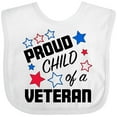 thumbnail image 3 of Inktastic Proud Child of a Veteran- Veterans Day Boys or Girls Baby Bib, 3 of 4