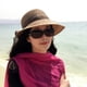 thumbnail image 4 of Sonducket Sombrero de playa con protección solar para mujer de verano, gorra de sol de ala ancha a la moda, sombreros tejidos para viajar y Sombreros Café, 4 of 6