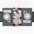 thumbnail image 3 of Chemin de Table en Coton et Lin Long Chemin de Mariage 13x108 Pouces Élan de Noël Arbre de Noël Flocon de Neige et Ours Foulard de Commode Chemin de Table Décorations Rustiques Lignes de Table, 3 of 8