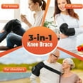thumbnail image 4 of Heated Knee Massager, 3 in 1 Knee Massager with Heat and Vibration, Portable Cordless Electric Massage Knee Heating Pads Elbow Shoulder Brace Wrap, 3 Vibration Heating Modes and LED Display, 4 of 10