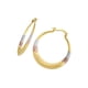thumbnail image 3 of Arracada Media Luna 3 Colores En Oro De 10 K Joyería M De León Arracada Media Luna, 3 of 3