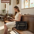 thumbnail image 5 of Teacher Tote Bag, Bible Cover Case with Bible Study Supplies and Shoulder Strap, Christian Bible Tote Carry Bag Case, Laptop Bag for Women Work Bags, 5 of 8