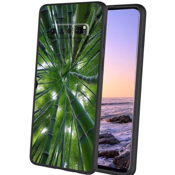 Bamboo-Tree-41 Phone Case, Degined for Samsung Galaxy S10+ Plus Case Men Women, Flexible Silicone Shockproof Case for Samsung Galaxy S10+ Plus