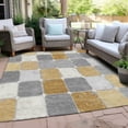 thumbnail image 4 of Dalyn Rugs Machine Washable Indoor/Outdoor Chantille Gold 5' x 7'6" Rug, 4 of 9