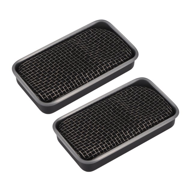 Réchaud à Alcool Coupe-Vent Mini Portable Réchaud de Camping Pique-Nique BBQ Camp Randonnée Acier Inoxydable 2 Pcs