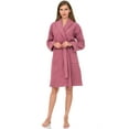 thumbnail image 4 of TowelSelections Women's Robe, Turkish Cotton Short Terry Bathrobe X-Large Cashmere Rose, 4 of 5