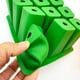thumbnail image 4 of 12 Agujeros Bandeja Arranque Semillas Silicona Transpirable para Plantas Interior () Verde, 4 of 6