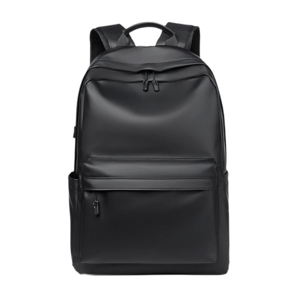 Mochila para hombre, bolso para ordenador portátil, práctico y moderno, con compartimento para ordenador, resistente a la lluvia Negro