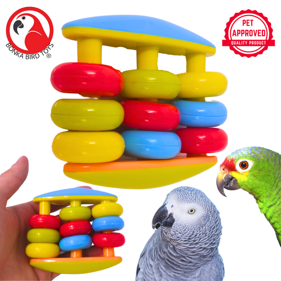 Bonka Bird Toys 2460 Abacus Foot Talon Craft Part Bird Toy
