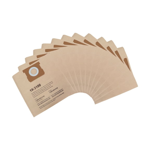 Stanley 5-8 Gallon Disposable Filter Bag for Wet/Dry Vacuums- 4 Packs (TTL 12 Bags)