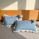 thumbnail image 5 of CaiYueKe Lace Ruffled Pillowcases Set of 2 - Brushed Soft Decorative Bow Rose Print Pillow Covers for Bedroom Sofa Couch, Elegant Pillow Shams for Home Decor, 5 of 7