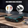 thumbnail image 3 of Mini HD DVD Player, CD Players for Home, DVD Players for TV, HDMI and RCA Cable Included, Up-Convert to HD 1080p, All Region, Breakpoint Memory, Built-in PAL/NTSC, USB 2.0, 3 of 9