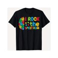 thumbnail image 1 of Tee-shirt en Coton I Rock the Spectrum Awareness, Pièce de Casse-Tête Vibrante, Design de Cerveau, 1 of 5