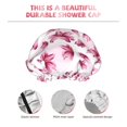 thumbnail image 5 of Kdxio Lilies Flowers Print Shower Cap for Women,Elastic and Reusable,Double Waterproof Layers Bathing Hat, 5 of 9