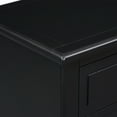 thumbnail image 6 of EUROCO 28’’ Oversized Nightstand, Bedside Dresser End Table with 3 Drawers, Rubber Wood Legs, Ball Slide Bar Drawer Glide and Solid Frame for Living Room Bedroom Entryway, Black, 6 of 8