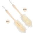 thumbnail image 2 of Back Scrubber for Shower,Loofah Long Handle Bath Body Brush,Soft Nylon Mesh Sponge for Shower,Loofah On a Stick for Men Women,Exfoliating Scrub Cleaning Luffa for Elderly(2-Pack, White), 2 of 5