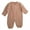 Beige, variant on Infant Unisex 3-6 Months 100% Cotton Muslin Romper, Flamingo, One-Piece Jumpers