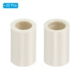 thumbnail image 3 of Uxcell 0.8 x 0.47" Pool Cue Ferrules 20 Pack Billiard Cue Ferrules Slip on Snooker Pool Stick Tips Replacement Accessories White, 3 of 5