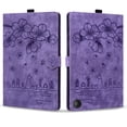 thumbnail image 2 of FJLBDE Case for Fire HD 10 and 10 Plus 10.1 inch (13th/11th Gen, 2023/2021) with Stand, Card Slot, Auto Wake/Sleep, Embossed Cat PU Leather Folio Cover with Pen Holder, Purple, 2 of 7