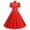 Red/1, variant on Polka Dot Swing Dress for Women Casual Short Sleeve Cocktail Dresses with Belt Vintage 1950s Retro Party Dress,Blue,S