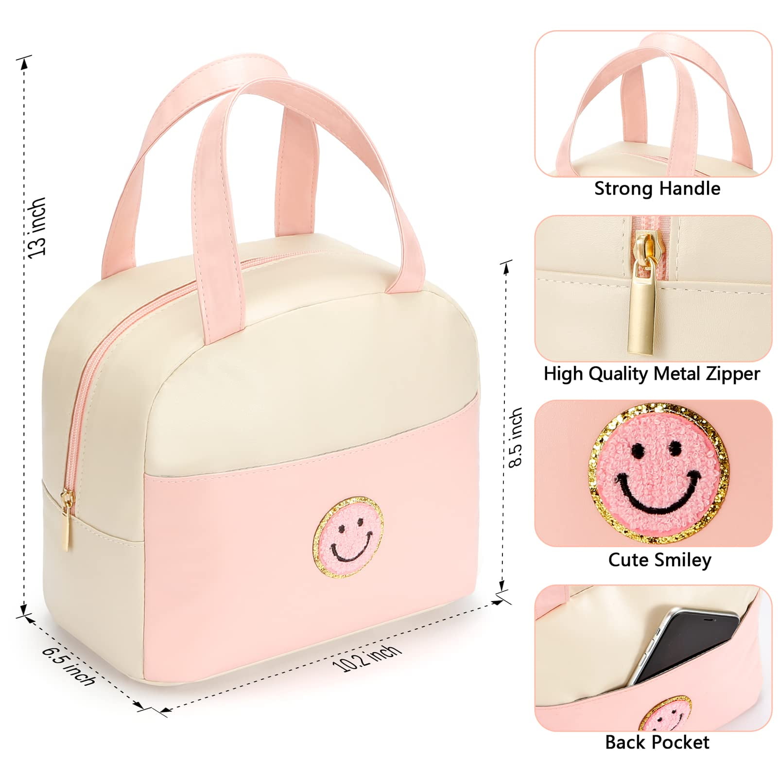 Lunch Box for Women, Large Insulated Lunch Bag, Personalized Preppy Lunch  Box for Girls Adults with …See more Lunch Box for Women, Large Insulated
