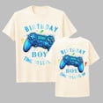 thumbnail image 2 of Bysome Summer Boys Shirts Graphic Print Short Sleeve Crew Neck T-shirts Breathable Boys Tees Size 2-3 Years Beige, 2 of 3