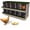 Green 10Hole+Egg, variant on 10-Compartment Chicken Nesting Box Roll Away Egg Laying Box with Front Tray Galvanized Steel Hen Nest Box with 10 Training Eggs for Coop Green