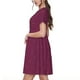 thumbnail image 2 of Balery Small Stars Vestidos sueltos de manga corta para mujer, vestidos de verano 2025, vestidos casuales de corte A con vuelo., 2 of 6