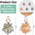 thumbnail image 2 of Colorful 40Pcs 5 Colors Wire Wrapped Star Pendants Electroplate Glass Charms Dangle Charms With Golden Hoop for DIY Necklace Jewelry MakingHole:3.5mm, 2 of 6