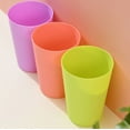 thumbnail image 6 of Plastic Tumblers Reusable Plastic Drinking Cups, Set of 12 Unbreakable BPA Free Dishwasher Safe for Kids Adults Home Party Cups Indoor Outdoor Use, 4 Assorted Colors, 6 of 9