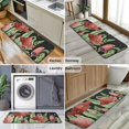 thumbnail image 6 of Red Mushroom Leaf Black Pattern Kitchen Rug Mat,Kitchen Runner Rugs Non Skid Washable,Decorative Kitchen Floor Mats for Kitchen,Sink,Laundry,17"x47.2", 6 of 7