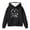 Black, variant on Toddler Hoodies Sweatshirts for Girls Letter Print Long Sleeve Hooded Soft Fleece Pullover For Fall Winter Casual Trendy Cute Sweatshirt With Pocket Size 4-5T