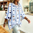 thumbnail image 4 of Women Hoodies Casual Pullover 3/4 Sleeve Vintage Print Oversized Sweatshirt Basic Drawstring Hoodie Trendy Fall Winter Y2K Clothes, 4 of 4