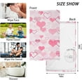 thumbnail image 3 of Dreamtimes Valentine's Day Cotton Hand Towel Super Soft and High Absorbent Bath Towel Fast Drying Hand Towel for Home Bathroom Gym Hotel Yoga (2 Pack),16 x 28 inch, 3 of 7