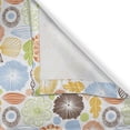 thumbnail image 6 of Ambesonne Retro Valance & Curtain, Flowers Leaves Circles Plot, 55"x30", White Multicolor, 6 of 7