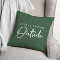 thumbnail image 3 of Creative Products Better Outside Green 18 x 18 Indoor / Outdoor Pillow, 3 of 3