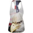 thumbnail image 2 of 4th of July American Bald Eagle Eye Flag All Over Womens Work Out Tank Top Multi SM, 2 of 2
