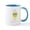 White/Blue Inside, variant on CafePress - Wishing Happy Easter Mugs - 11 oz Ceramic Mug - Novelty Coffee Tea Cup
