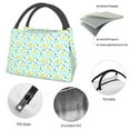 thumbnail image 4 of Yiaed Duck Cartoon Print Lunch box lunch bag Portable Insulated Lunch Box for Women Men Cooler Tote Bag with Front Pocket for Work Picnic Travel, 4 of 6