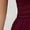 Maroon, variant on Maroon Womens Elegant Sleeveless High Neck Chiffon Maxi Dress With Tiered Ruffle Hem And Waist Gathering