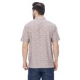 thumbnail image 2 of LA LEELA Mens Short Sleeve Button Down Casual Beach Shirt M Saltwater Fish Brown, 2 of 6