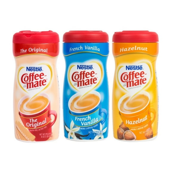 Nestle Coffee-Mate Powdered Creamer Variety 3 Pk | 1 of each of the following: Original, Hazelnut, French Vanilla